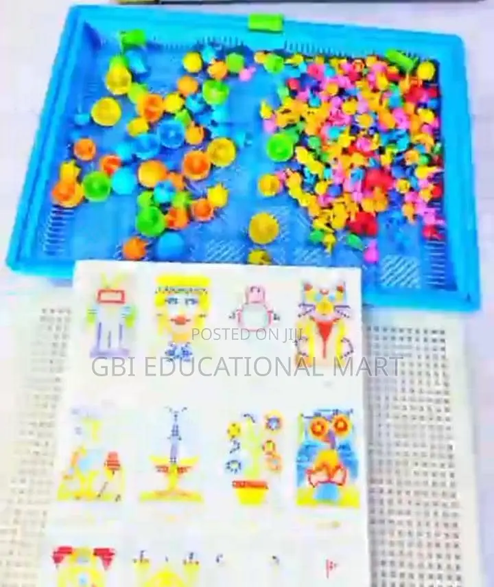 Creative Mosaic Board Game | Educational Color Matching Peg Puzzle 3+