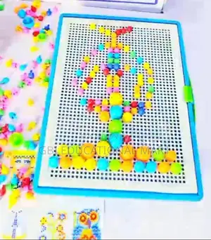 Creative Mosaic Board Game | Educational Color Matching Peg Puzzle 3+