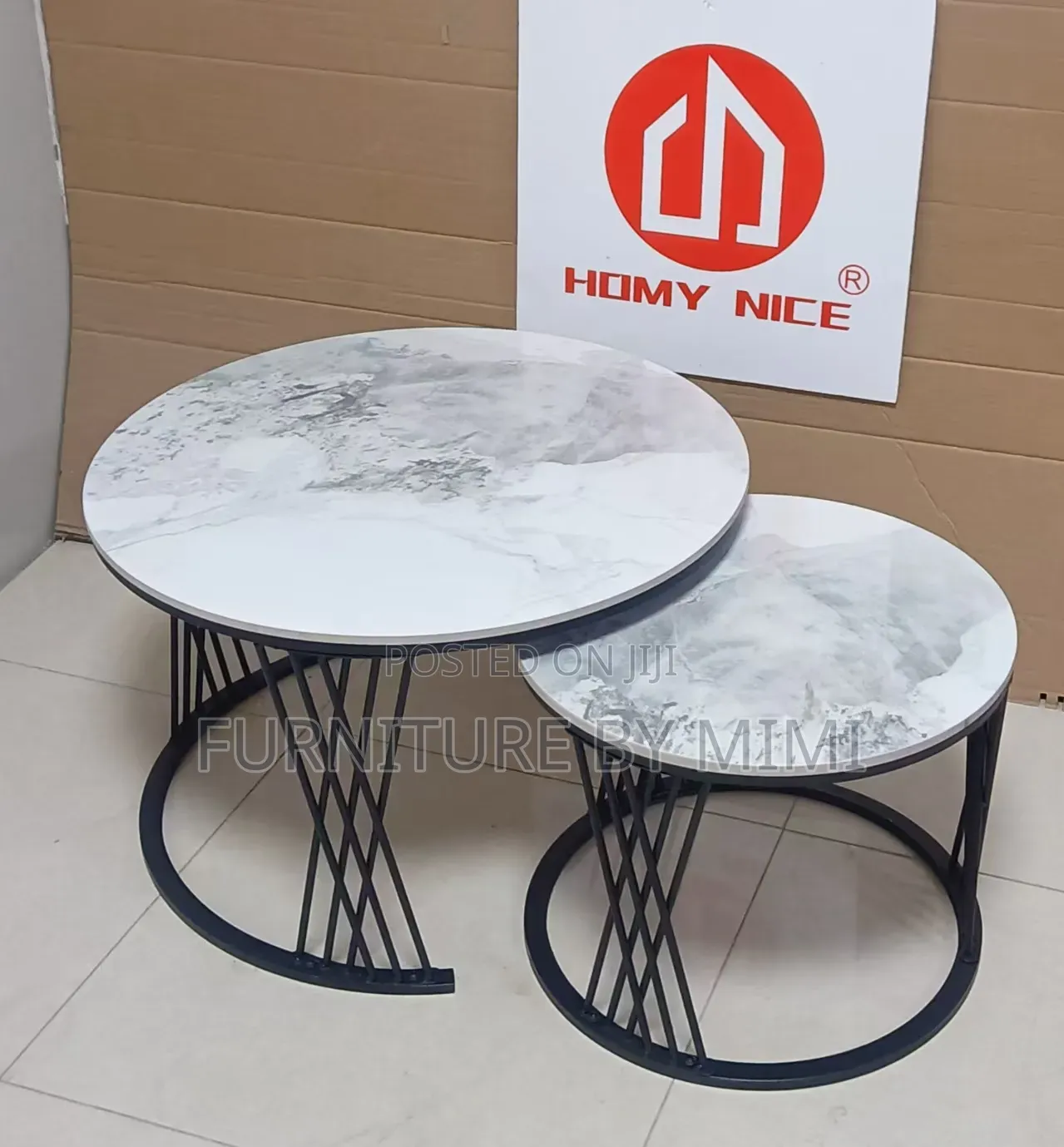 PROMO: Luxury 2-in-1 Marble Center Table / Nesting Coffee Table Set