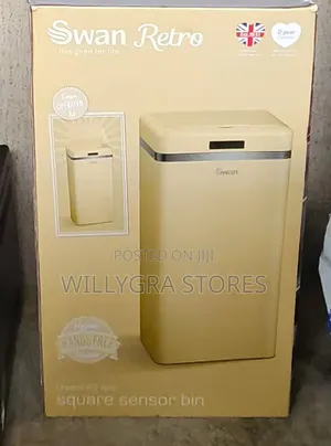 Swan Retro 45l Square Sensor Bin