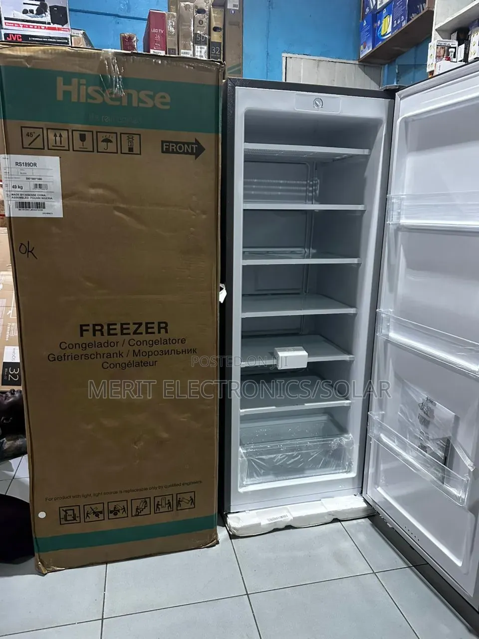 7 Steps Upright Freezer Hisense 200L