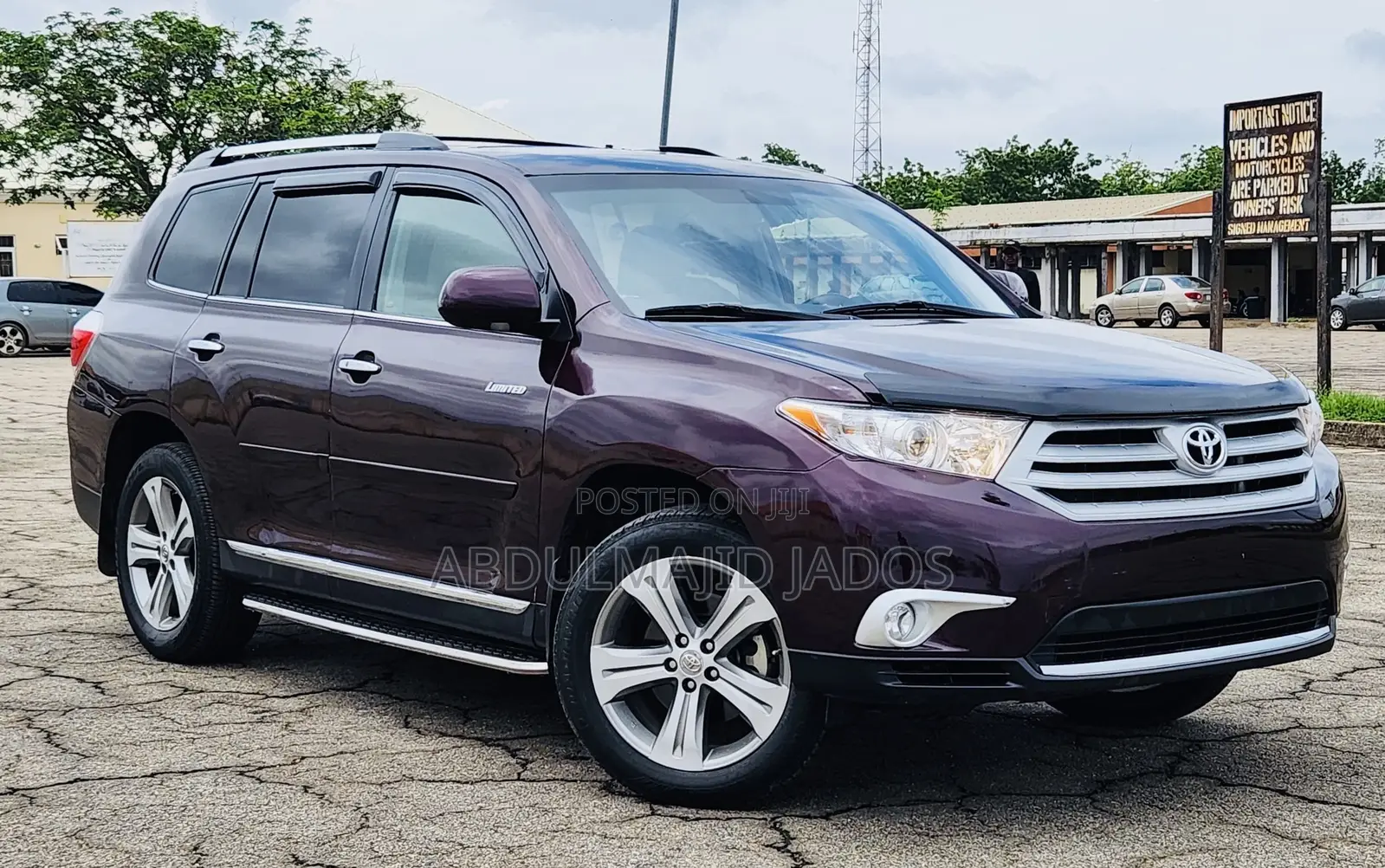 Toyota Highlander 2012 Maroon