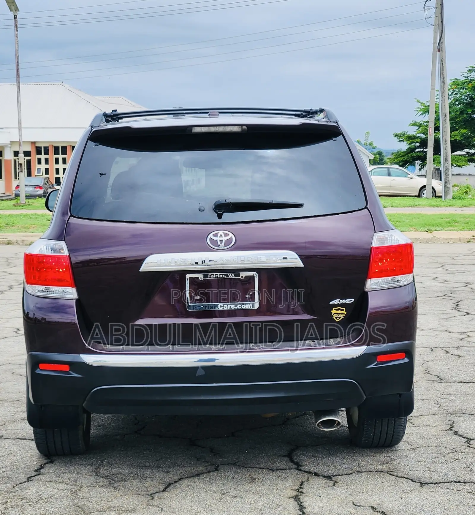Toyota Highlander 2012 Maroon