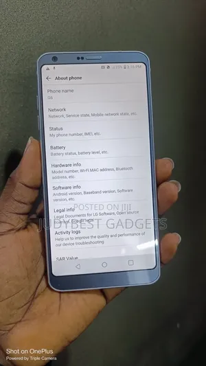 LG G6 64 GB Gray
