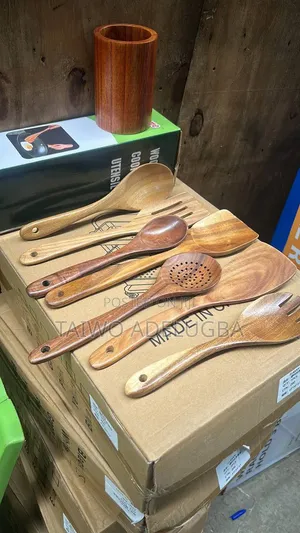 8pcs Quality Bamboo Kitchen Spoon