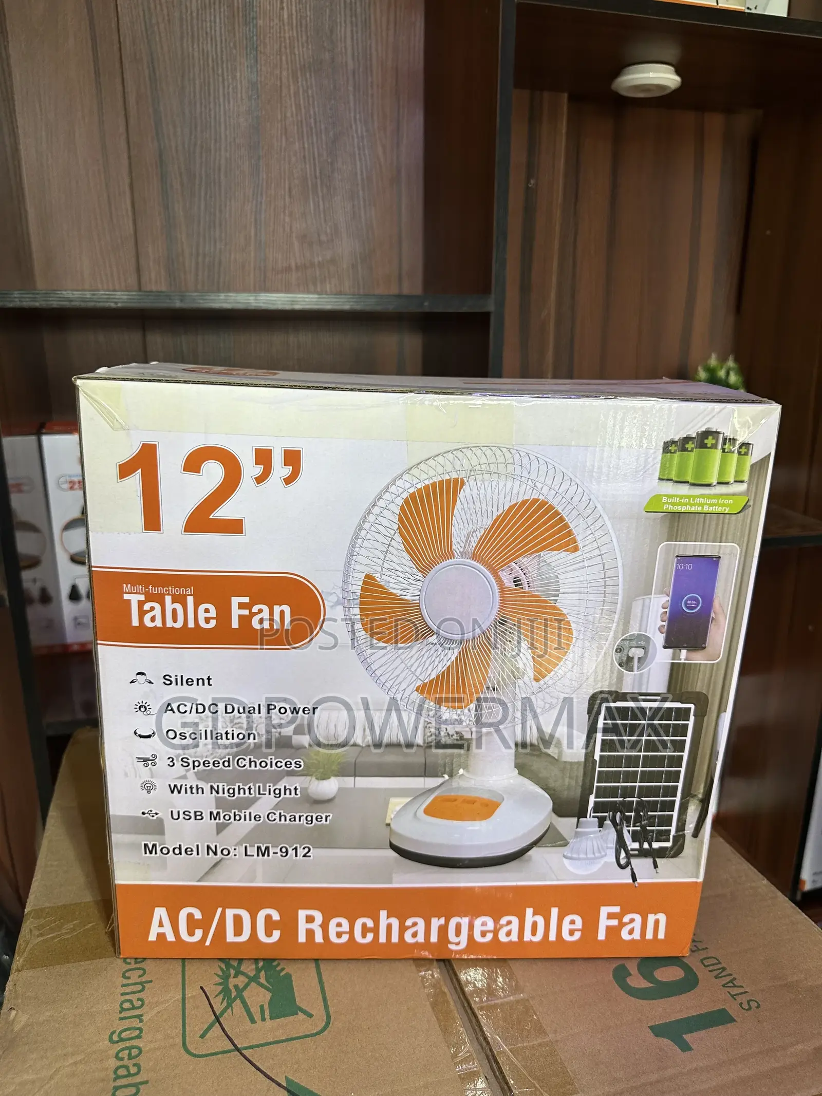 Rechargeable Table Fan