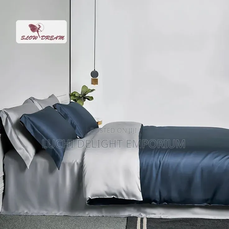 Blue Gray Mixed Duvet Set – Stylish, Soft Comfortable 