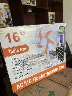 Rechargeable Table Fan