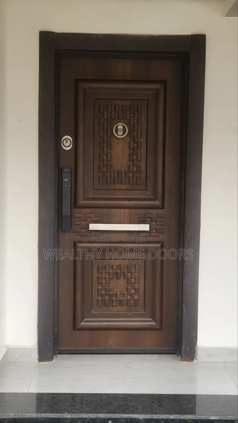 Luxury Solid Mahogany Hardwood Entrance Security Door