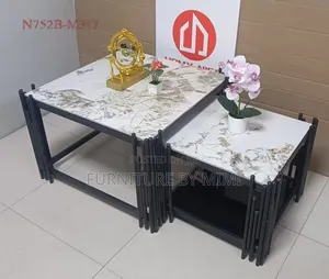  Promo! Luxury 2-in-1 Marble/ Center Coffee Table.