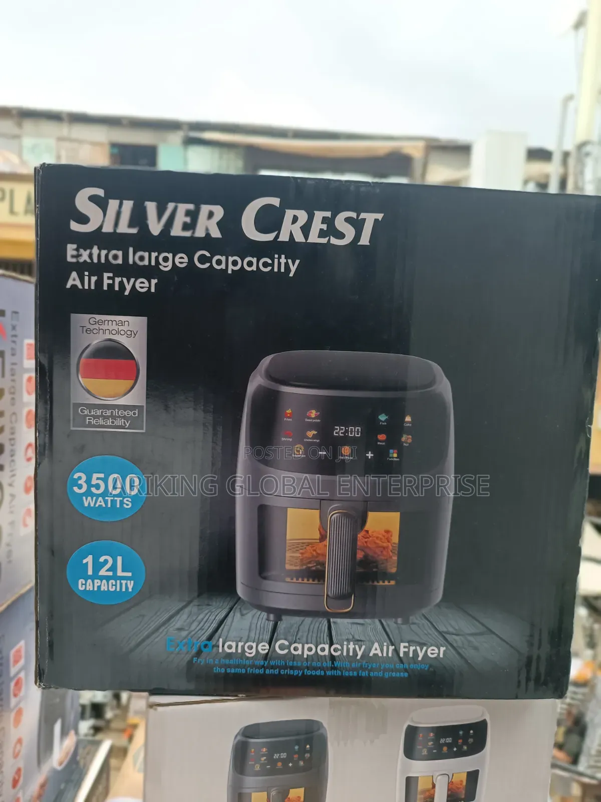 Silver Crest 12L Extra Large Digital Air Fryer – 3500W
