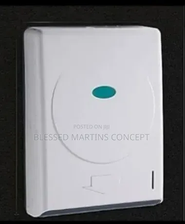 Big White Wall Mounted Tissue Paper Roll Dispenser. (Manual)