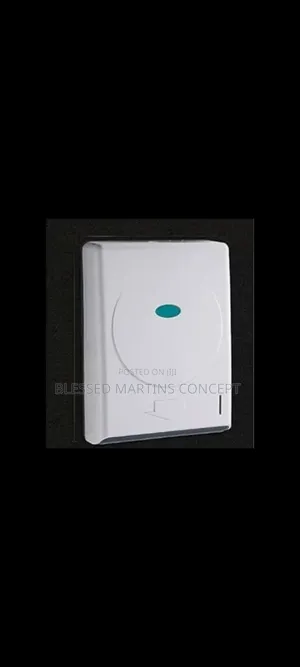 Big White Wall Mounted Tissue Paper Roll Dispenser. (Manual)