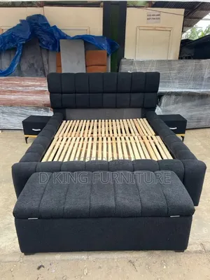 Full Foam 6BY6 Bedframe With Ottoman as You See