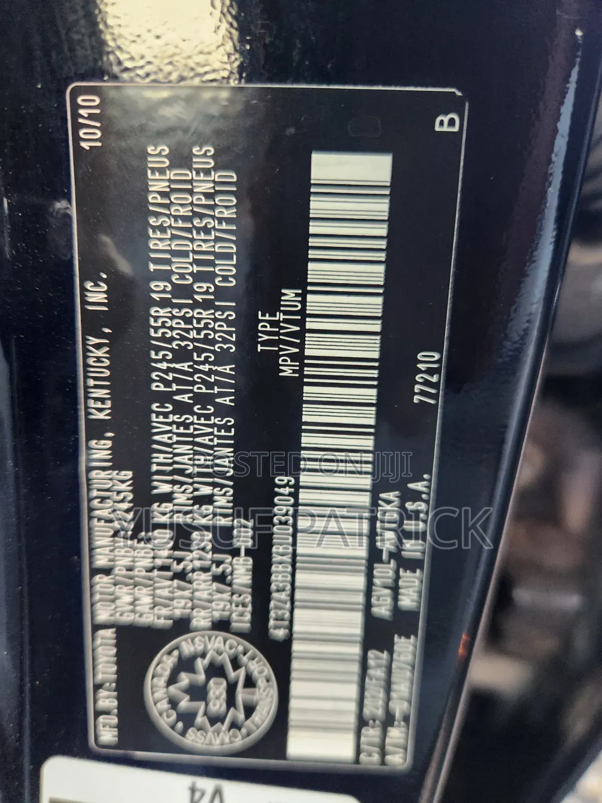 Toyota Venza 2011 Black