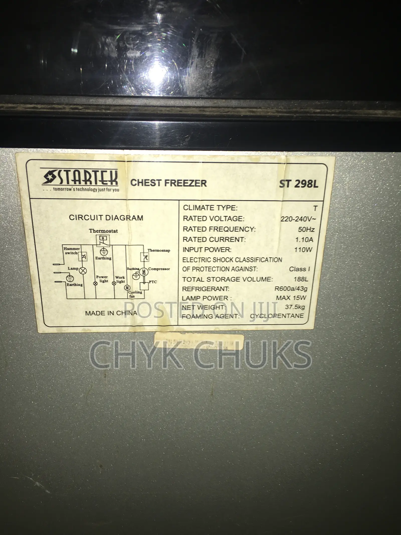 Startek Chest Freezer