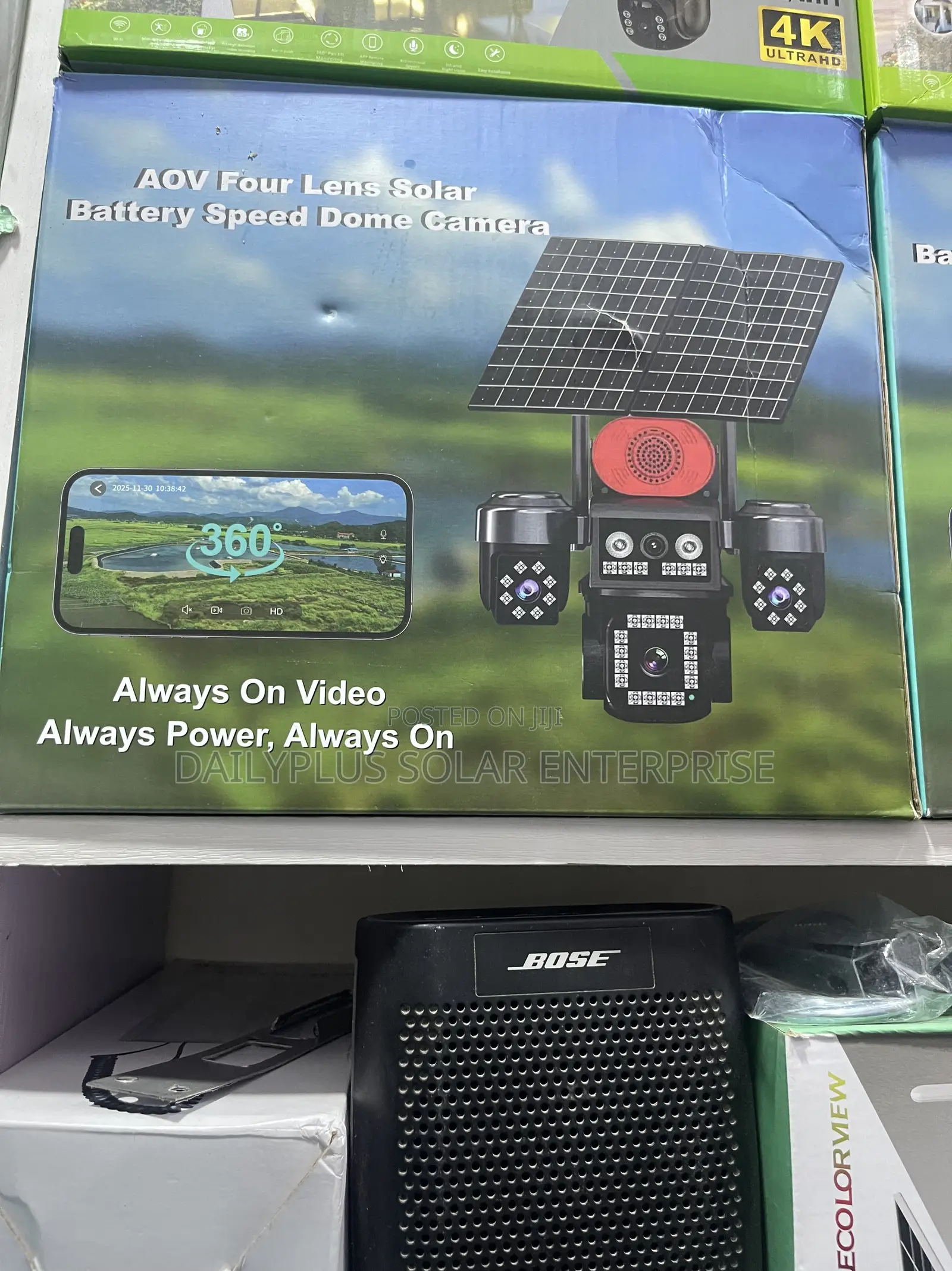 AOV 4eye Solar Smart Security Camera