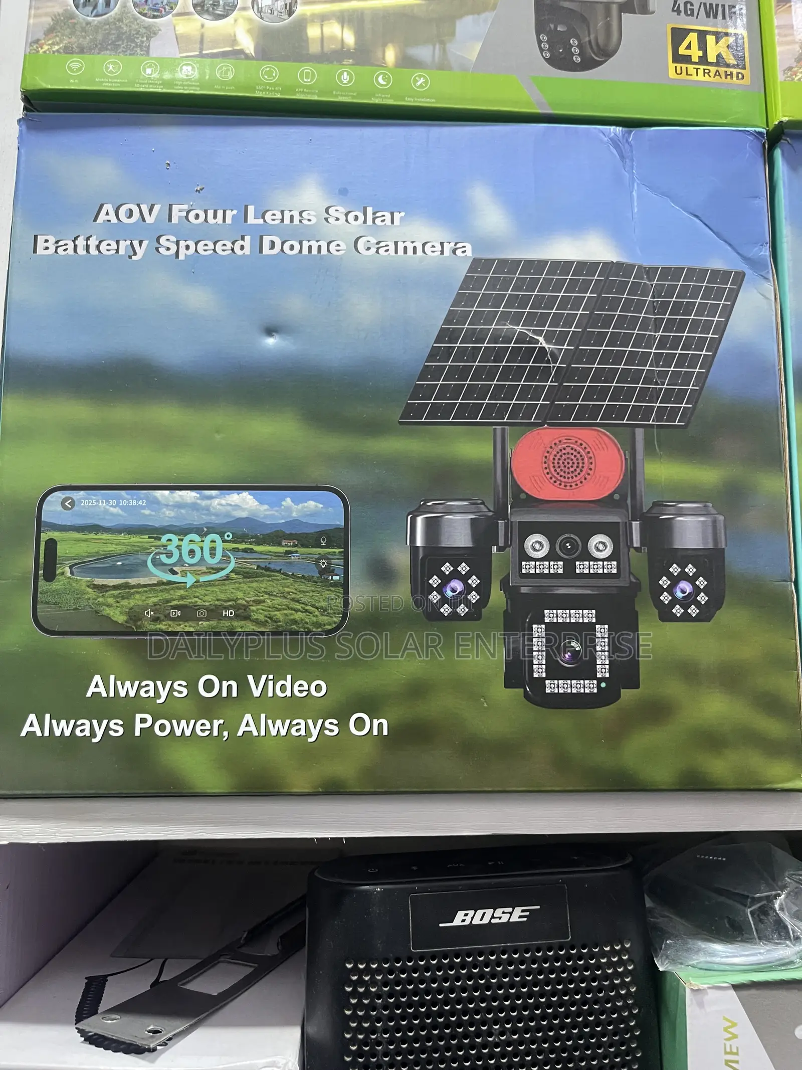 AOV 4eye Solar Smart Security Camera