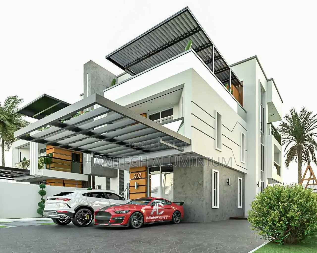 Architectural 3D Design Drawing