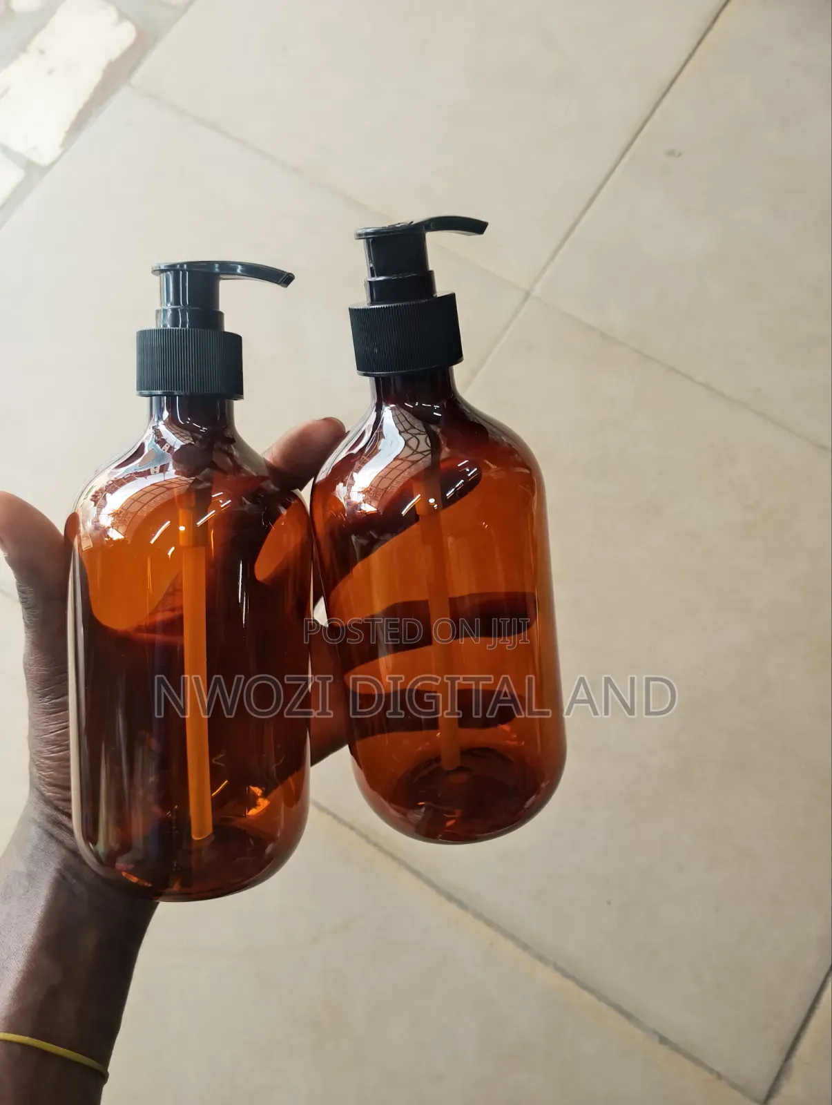 Lotion Pump Amber