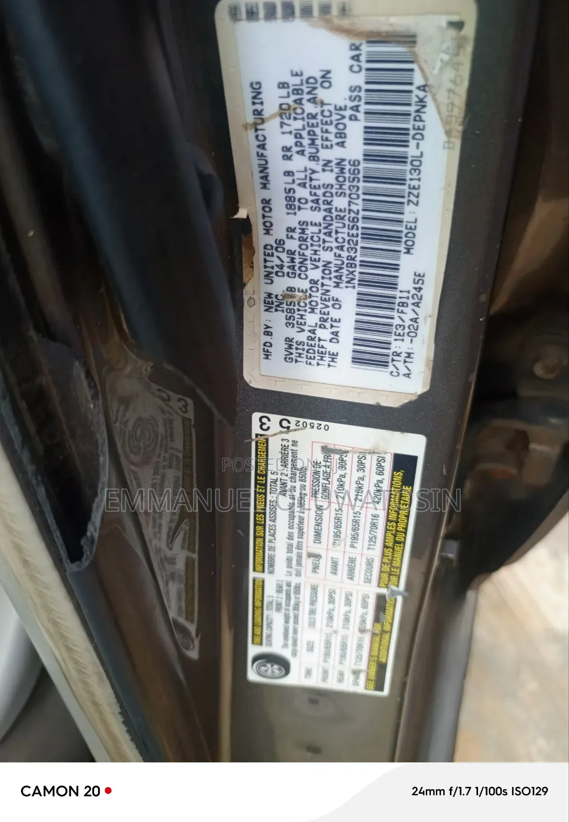 Toyota Corolla 2007 Gray