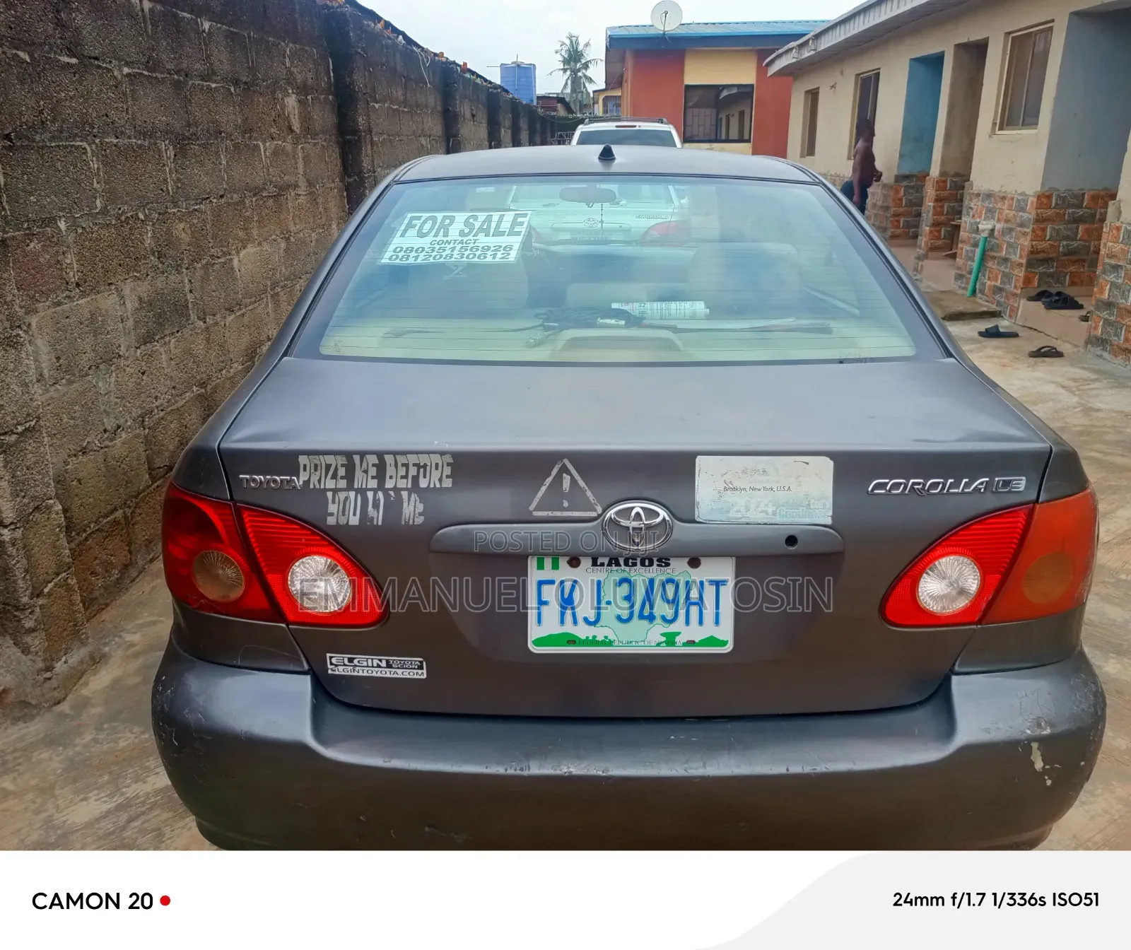 Toyota Corolla 2007 Gray