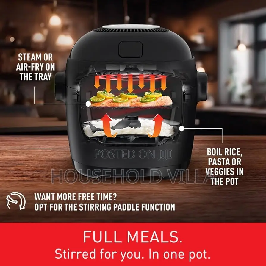 Tefal Rapid Multi Cooker Air Fryer,Auto Stirring Tech,14 Programmes