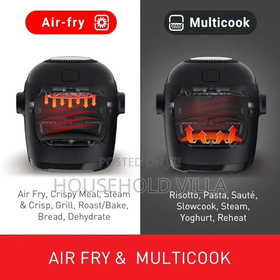 Tefal Rapid Multi Cooker Air Fryer,Auto Stirring Tech,14 Programmes