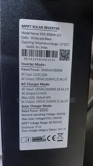 3.5kw 12v Hybrid Inverter - Works With or Without Battery