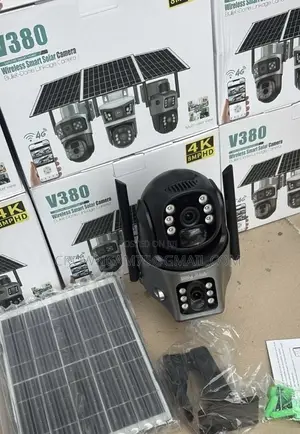 Dual Lens Solar PTZ Camera - V380pro App