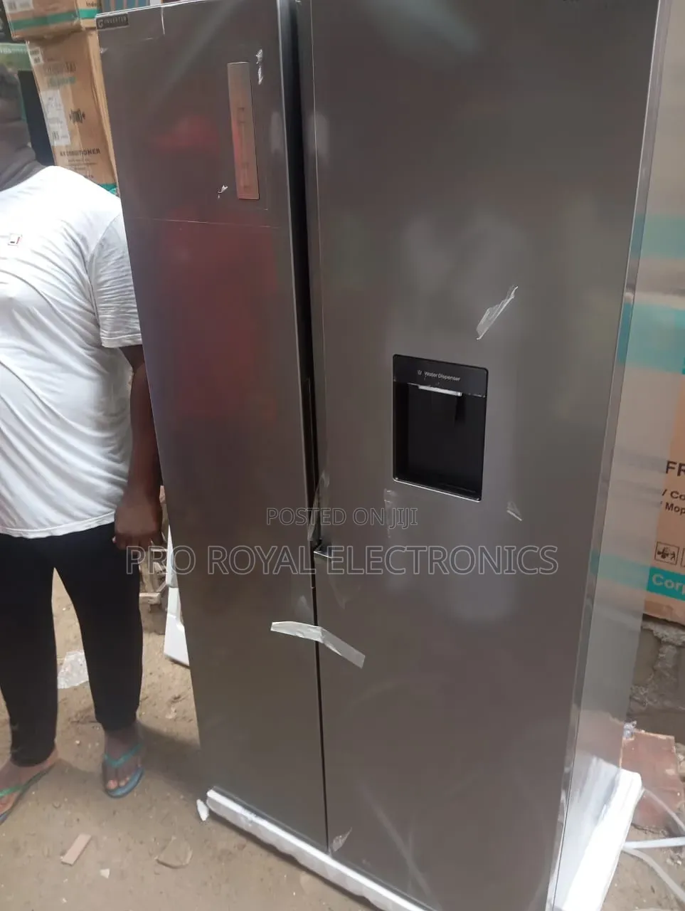 Side by Side Hisense Standing Inverter Fridge