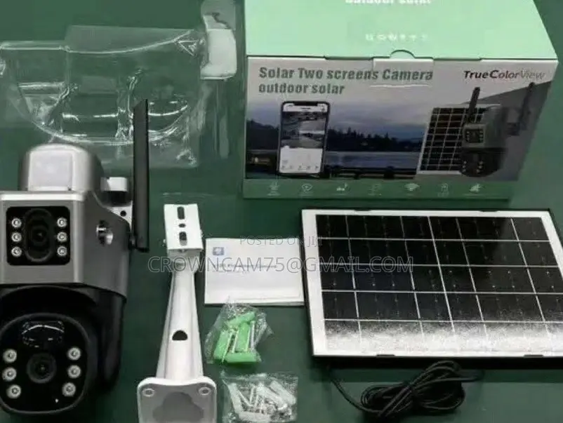 Dual Lens Intelligence Smart 4g Solar Power Security Camera