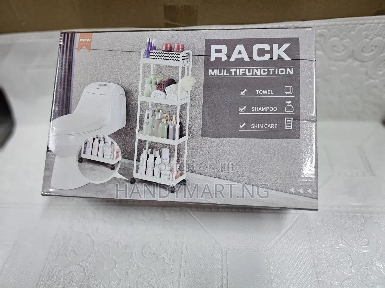 Multifunction 4-Tier Rolling Storage Cart