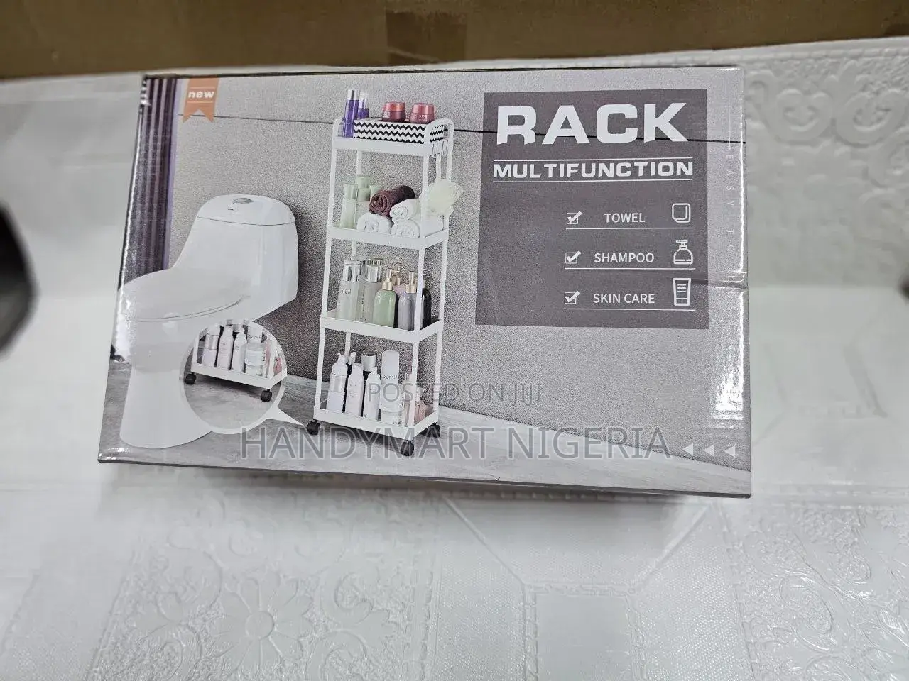 Multifunction 4-Tier Rolling Storage Cart