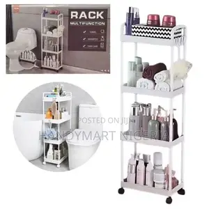 Multifunction 4-Tier Rolling Storage Cart