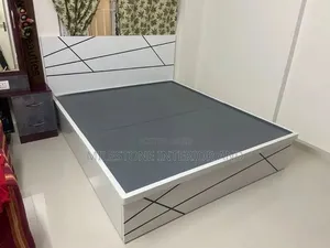 Pure White Bedframe With Profile Design