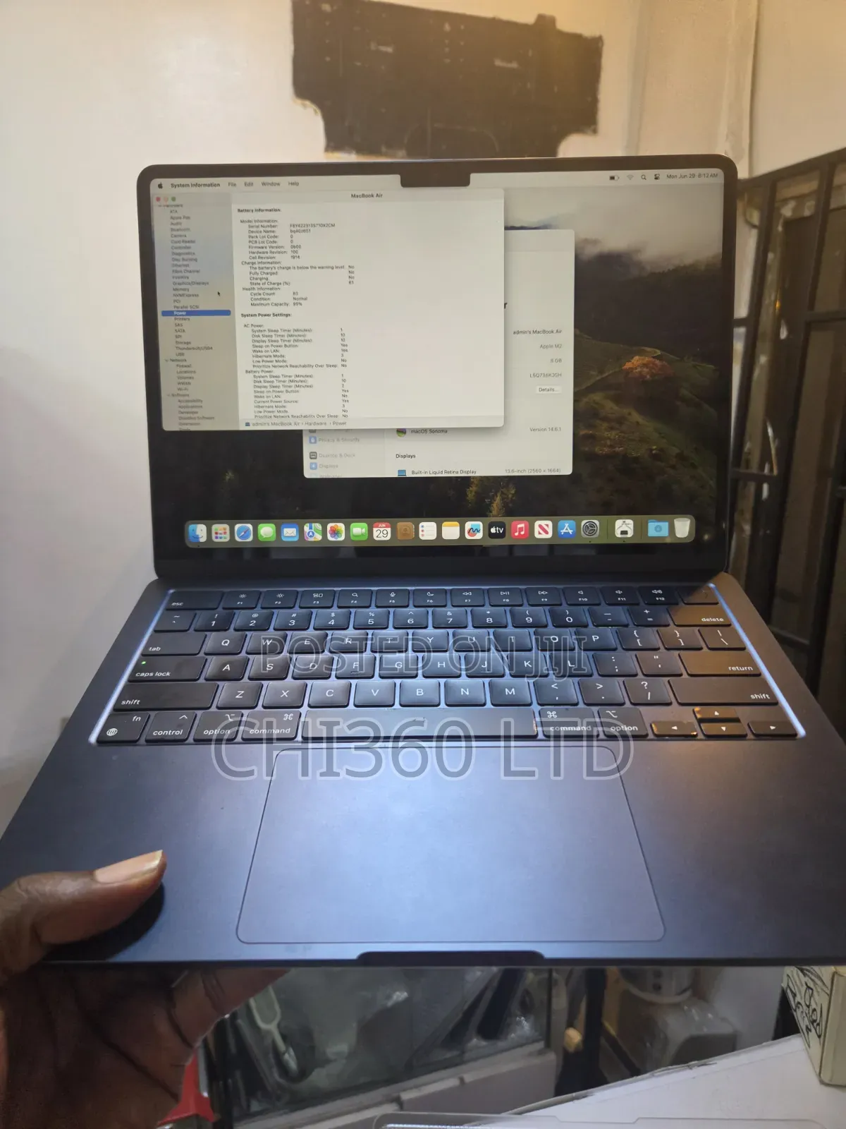 Laptop Apple MacBook Air 2022 M2 8GB Apple M2 SSD 256GB