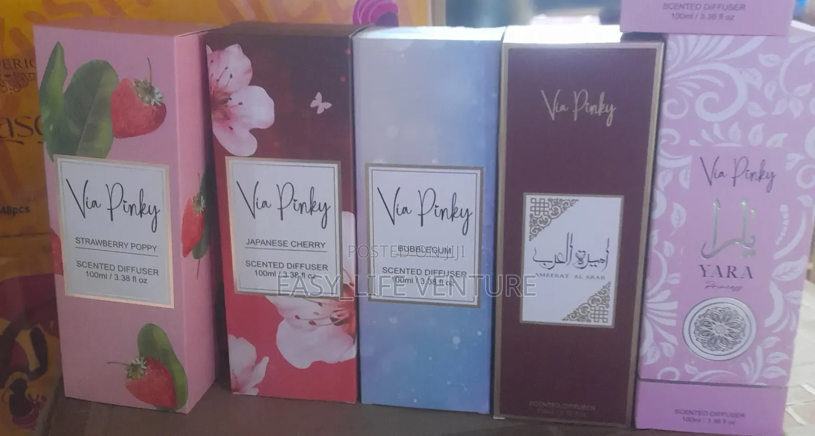 Via Pinky Scented Diffuser