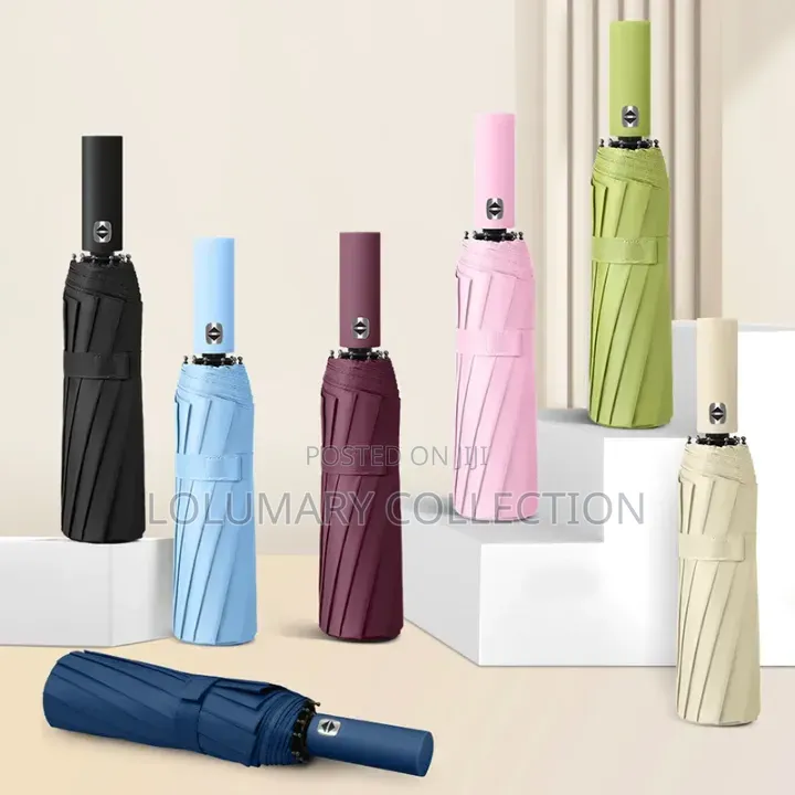 Windproof Compact Folding Automatic Umbrella