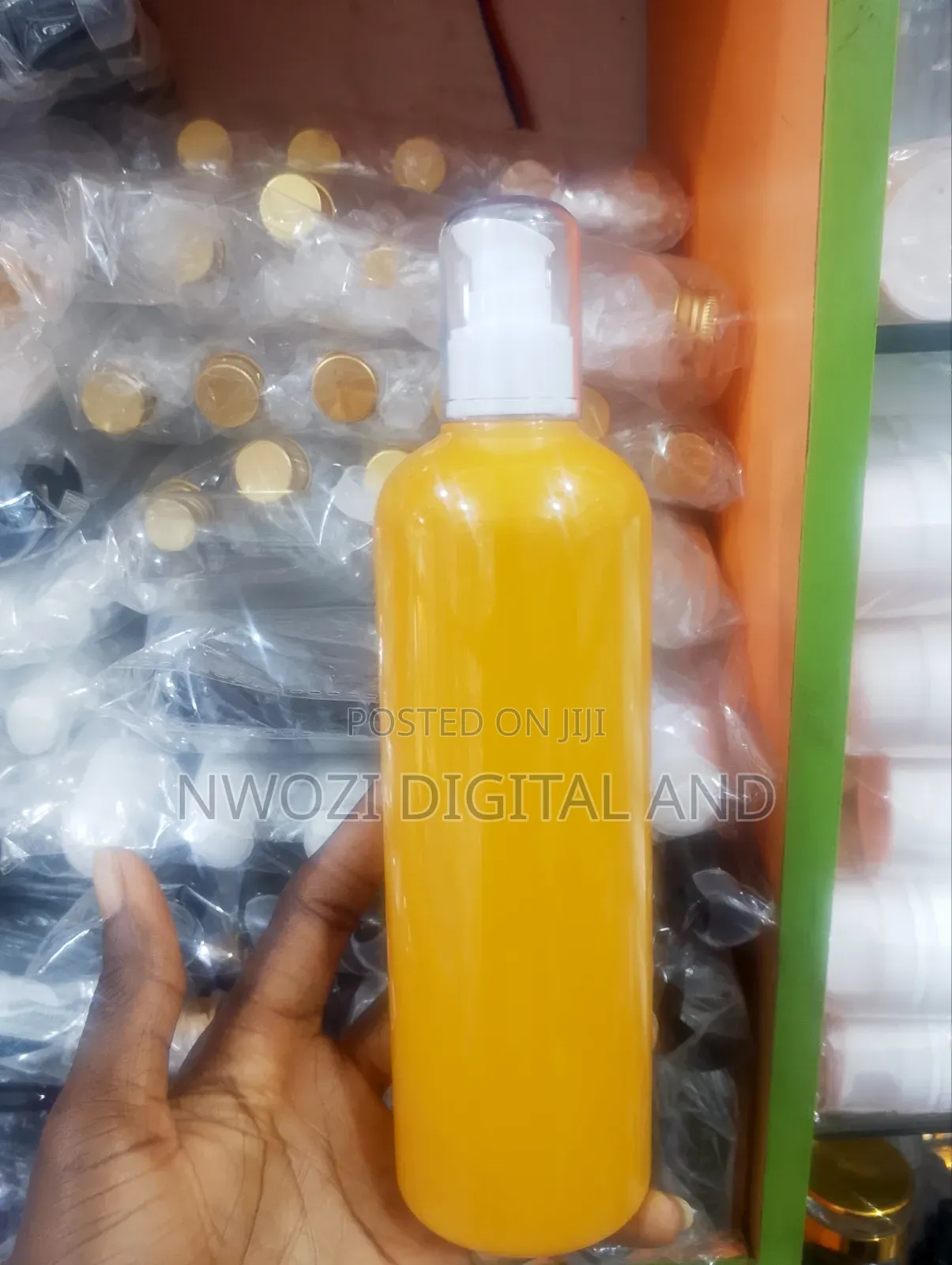 Lotion Bottle Yellow