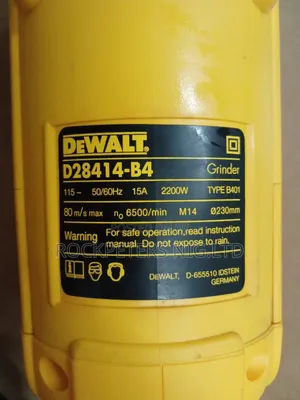 Dewalt D28414-B4 115v, 230mm,2200w Large Angle Grinder
