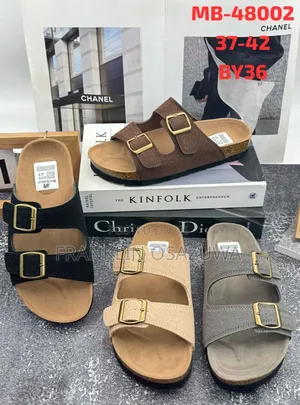 Suede Double Buckle Sandals — Unisex (Birkenstock Style)