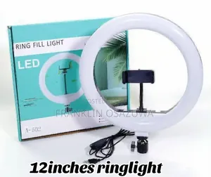 12-Inch LED Ring Fill Light With Phone Holder