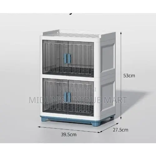 Kitchen Plastic Plate Rack With Cover 2 Layers