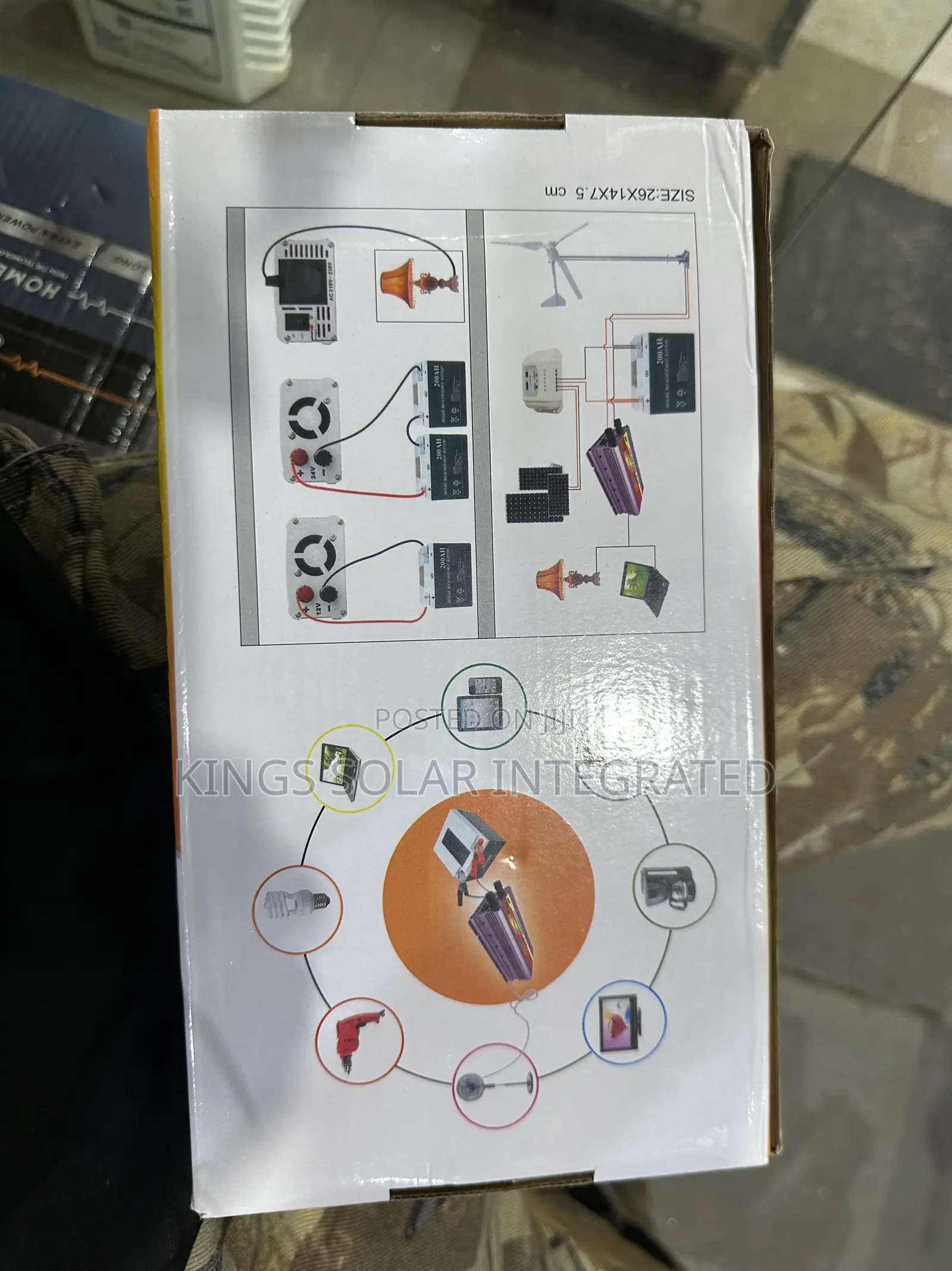 Solar Power Inverter With Charger