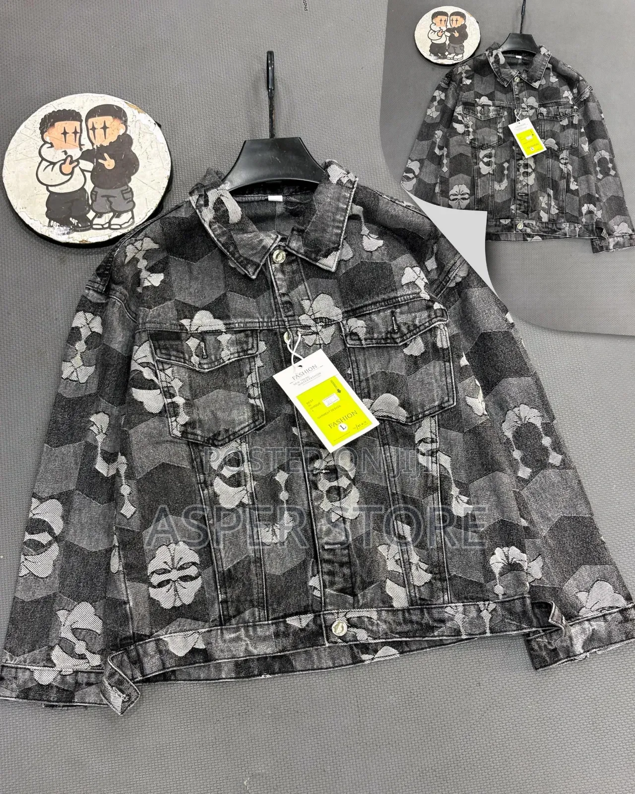 Well Mature Jeans Jacket With Quality