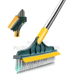2in1 Long Handle Multi Purpose Adjustable Cleaning Brush With Wiper