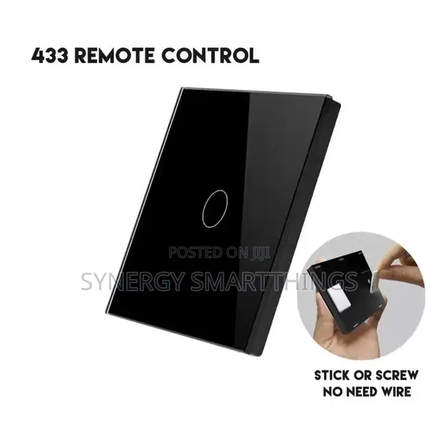 Tuya Zigbee Touch Smart 1 Gang Switch Black Color