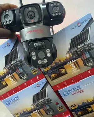 Smart PTZ 3 Lens 4g Solar Powered CCTV Outdoor Camera Wireless