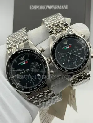 Emporio and Armani Quality Luxury Couple Stainless Steel Wristwatch